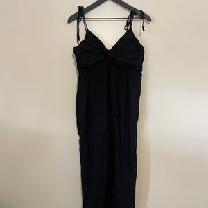 Old Navy Black Linen Jumpsuit | Size Large
